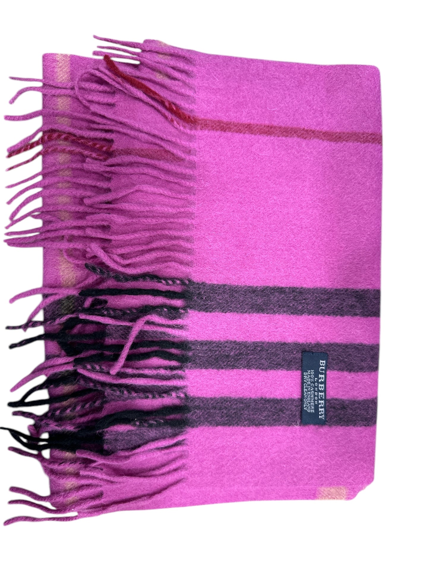 Burberry Pink 100% Cashmere Scarf - Clairely Amazing