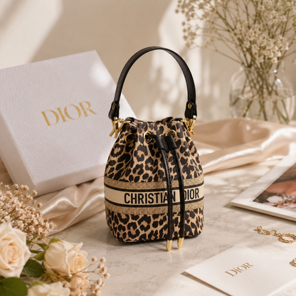 Dior Beauty Leopard Print Mini Bucket Bag – GWP Edition