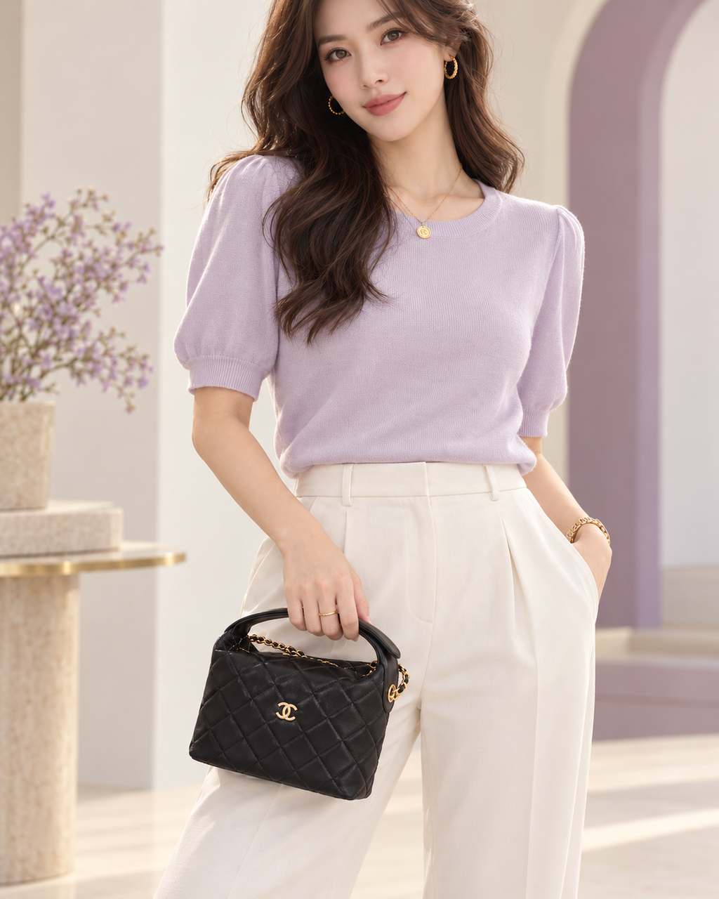 25C Quilted Lunch Box Mini Crossbody Bag – GWP Item