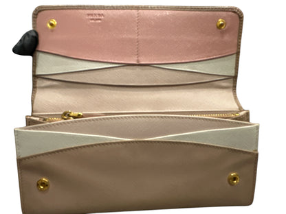 PRADA SAFFIANO MULTIC long wallet - Clairely Amazing