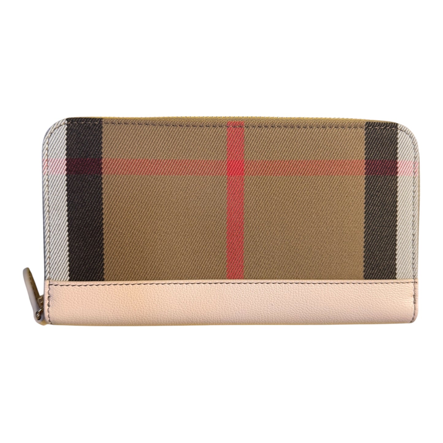 Burberry Large Check Zip Wallet – Brand New