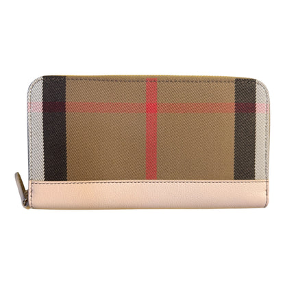 Burberry Large Check Zip Wallet – Brand New