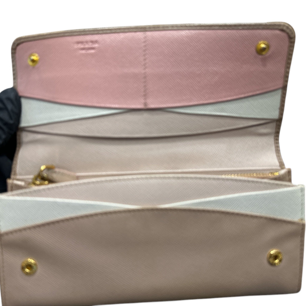 PRADA SAFFIANO MULTIC long wallet - Clairely Amazing