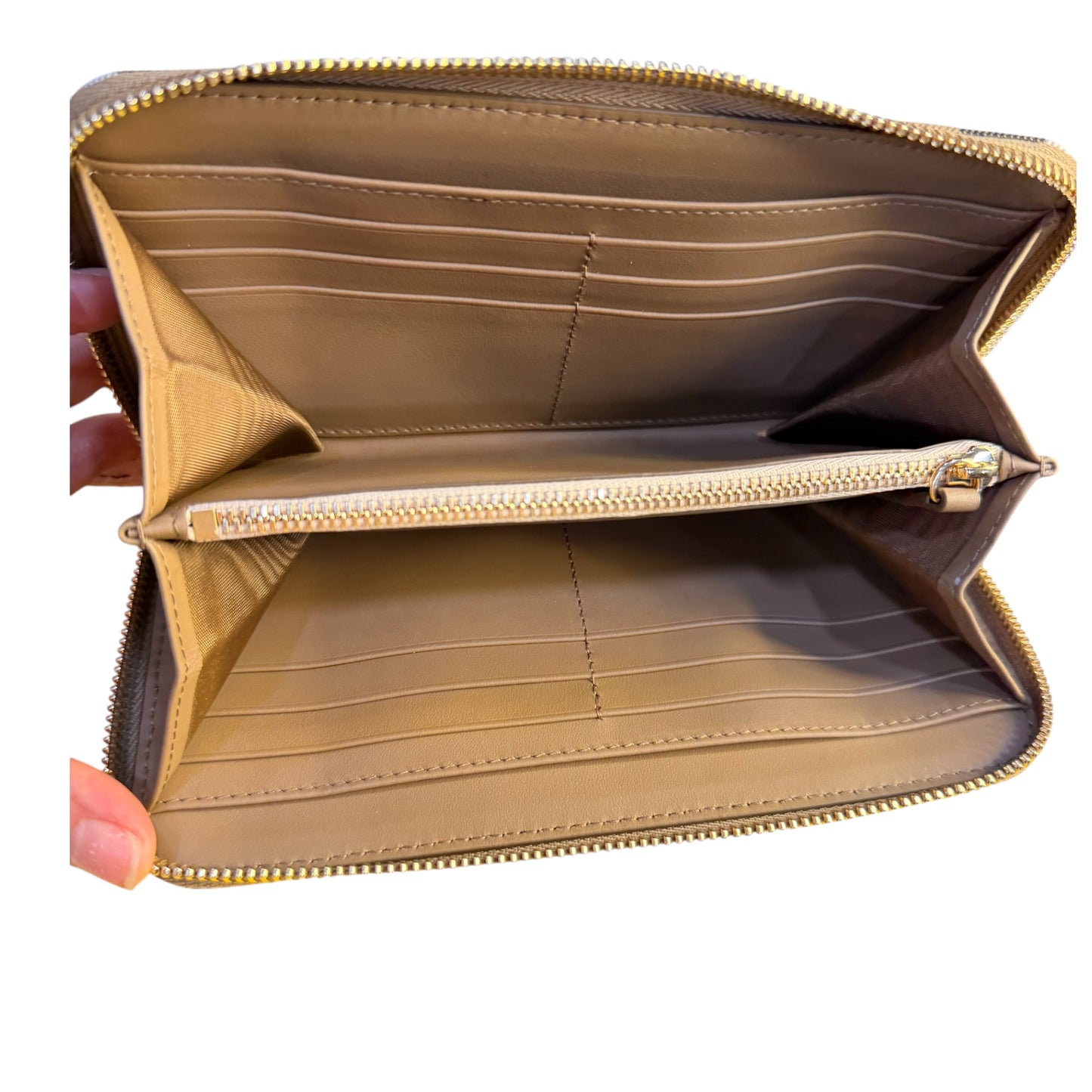 Burberry Large Check Zip Wallet – Brand New