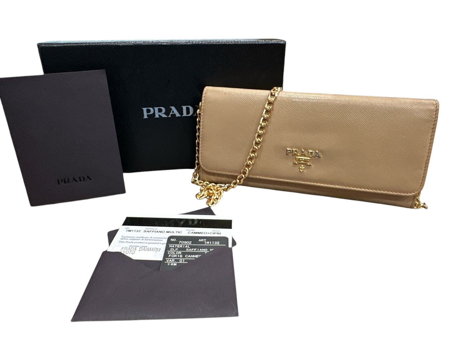 PRADA SAFFIANO MULTIC long wallet - Clairely Amazing
