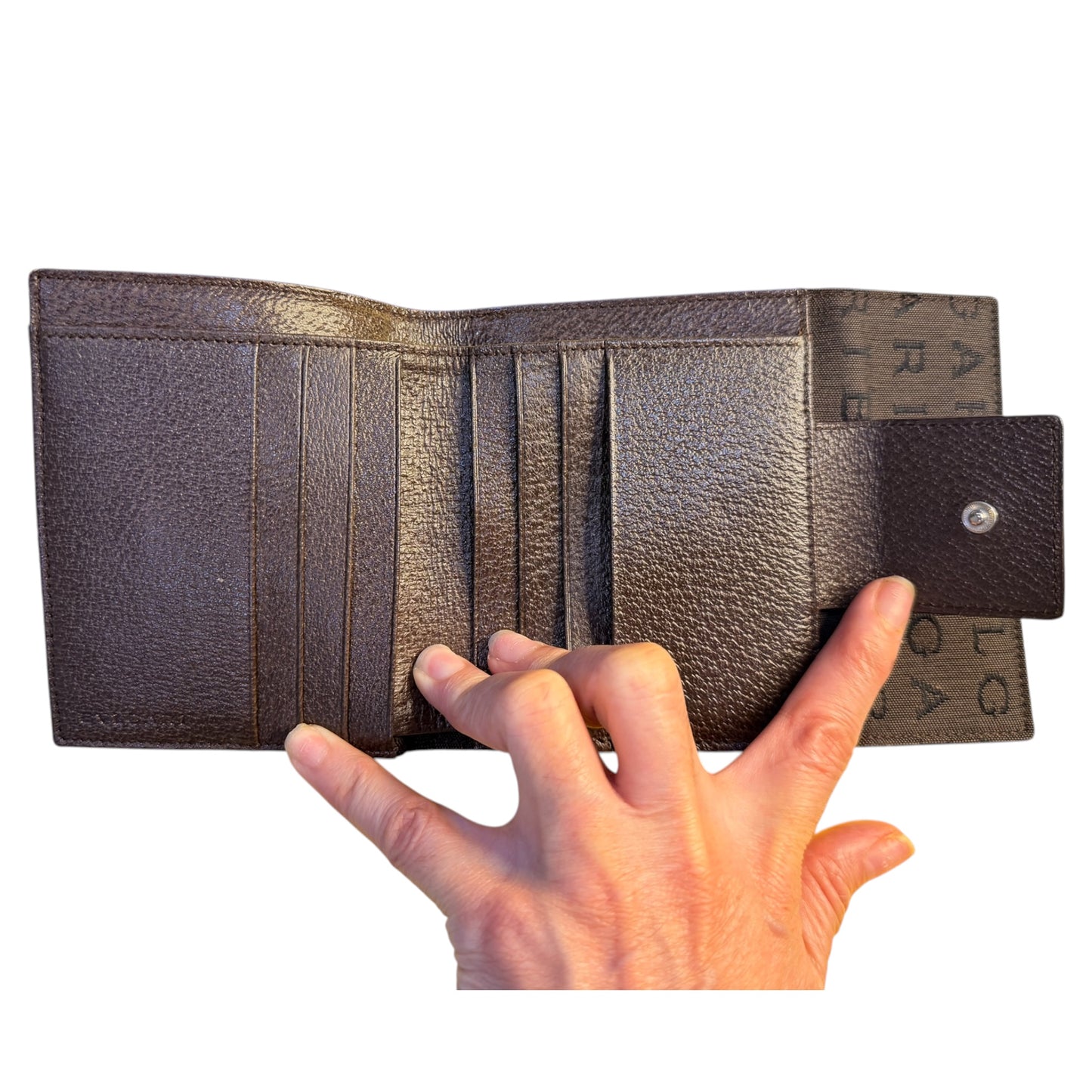 BVLGARI Brown Leather Wallet