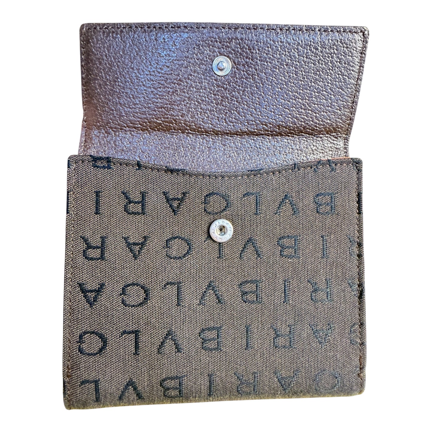 BVLGARI Brown Leather Wallet