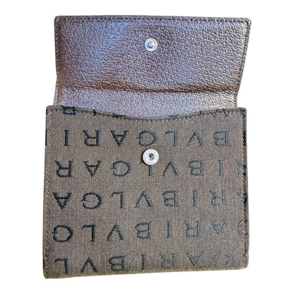 BVLGARI Brown Leather Wallet