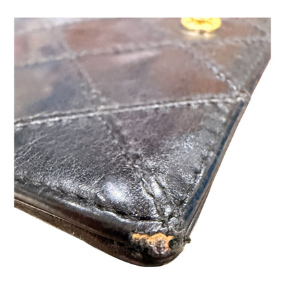 Chanel Black Lambskin Compact Wallet – Vintage Authentic