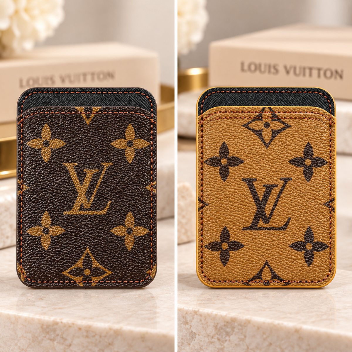 Fashion Monogram Magnetic Phone Wallet