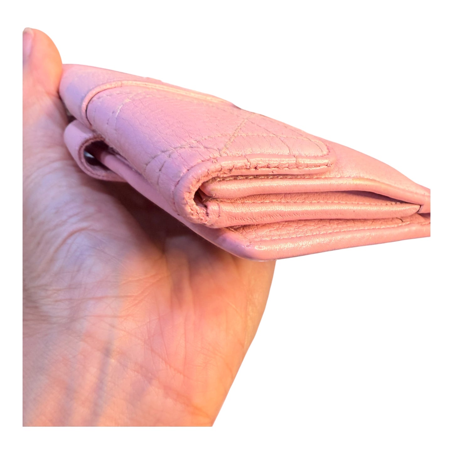 Authentic Dior Pink Cannage Wallet – Pre-Owned