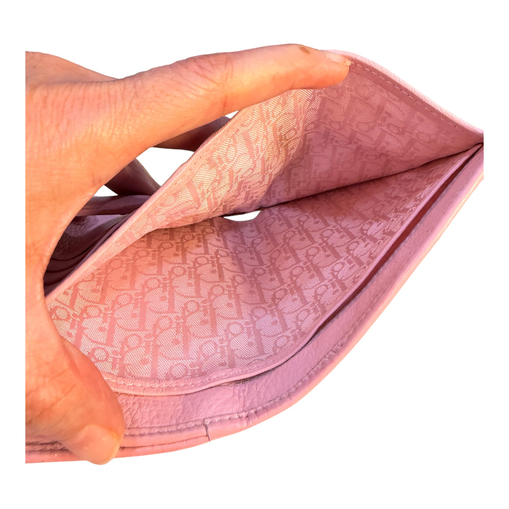 Authentic Dior Pink Cannage Wallet – Pre-Owned