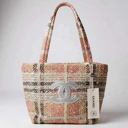 ✨ Fashion Plaid Textured Tote Bag (GWP Product)