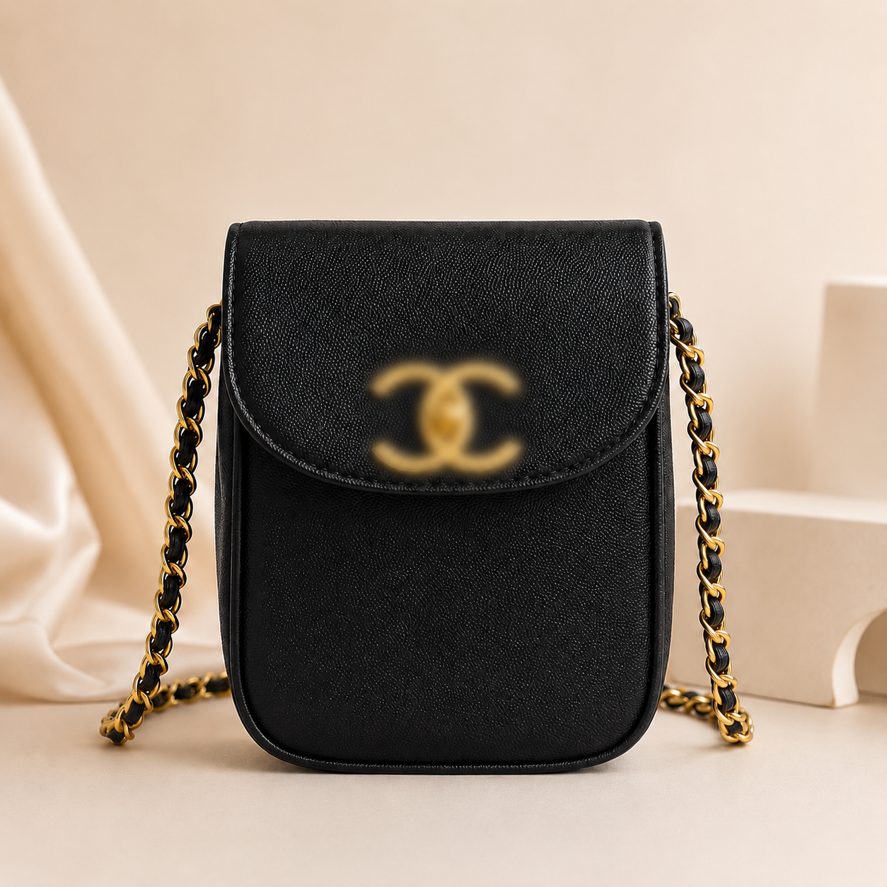 CHANEL Makeup turn lock Crossbody Bag GWP