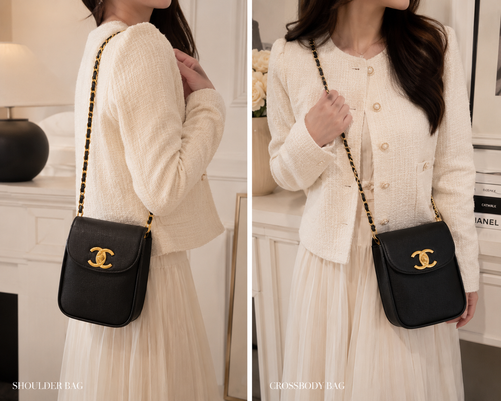 CHANEL Makeup turn lock Crossbody Bag GWP