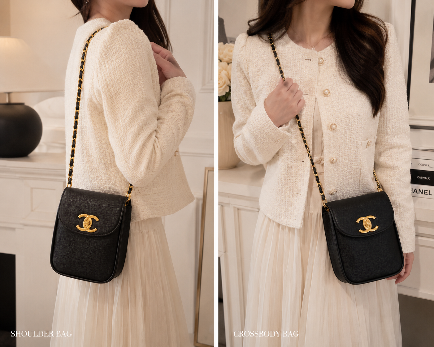 CHANEL Makeup turn lock Crossbody Bag GWP