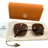 Tory Burch Brown/Gold Polarized Sunglasses - Clairely Amazing