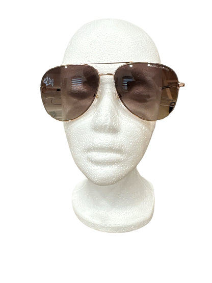 Marc Jacobs GOLD BROWN Aviator Sunglasses - Clairely Amazing