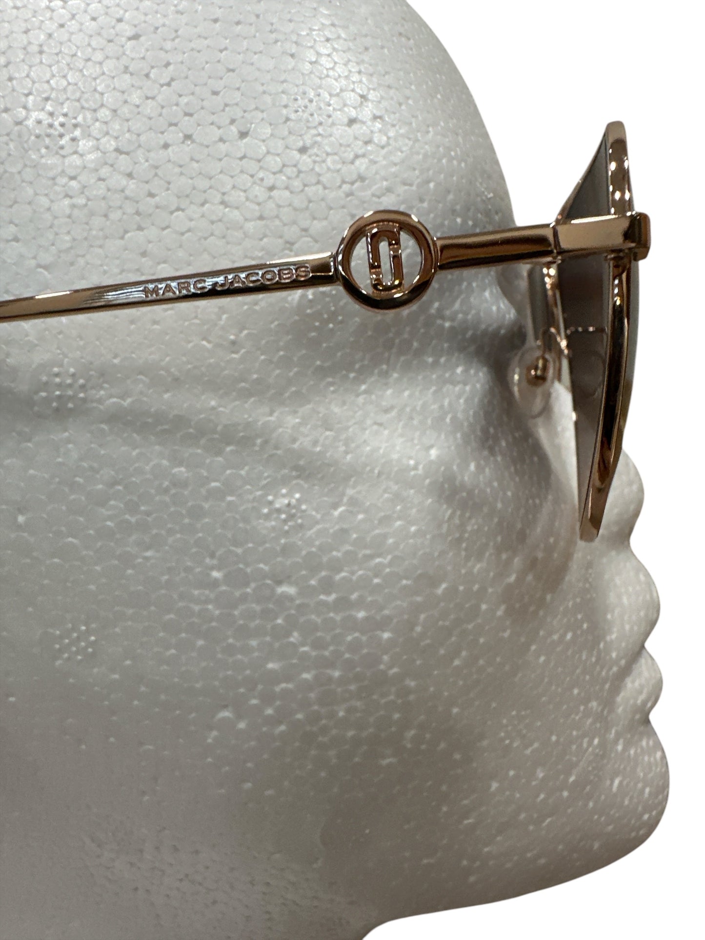 Marc Jacobs GOLD BROWN Aviator Sunglasses - Clairely Amazing