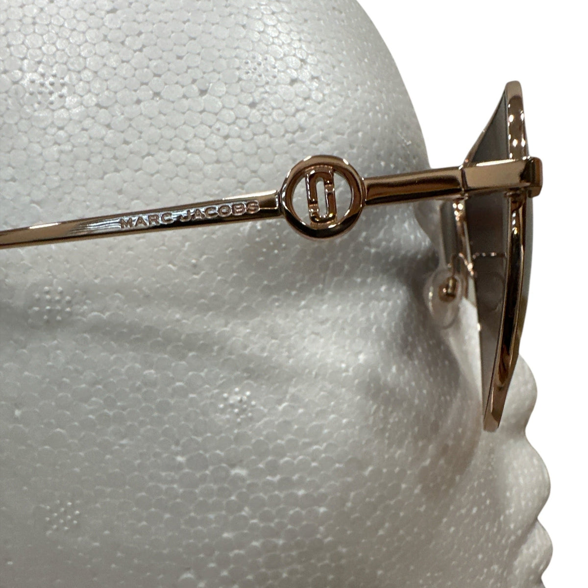 Marc Jacobs GOLD BROWN Aviator Sunglasses - Clairely Amazing