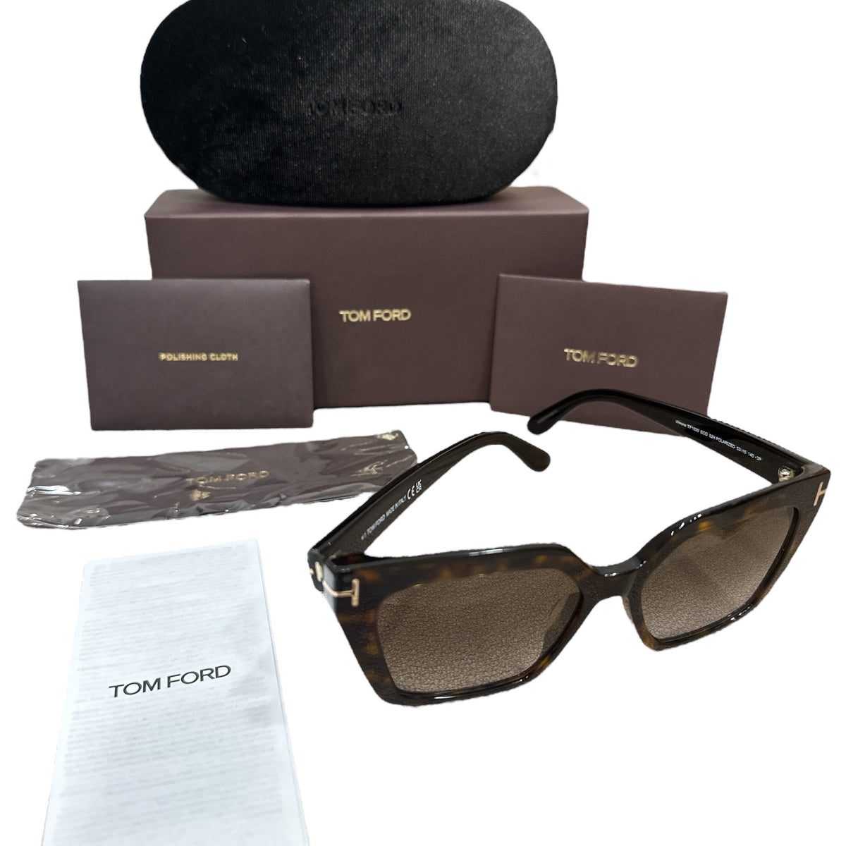 Tom Ford Winona Cat Eye Brown Sunglasses - Clairely Amazing