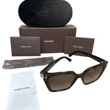 Tom Ford Winona Cat Eye Brown Sunglasses - Clairely Amazing