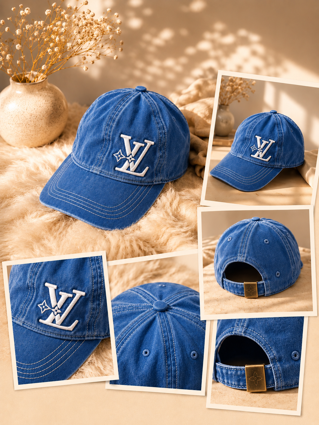 Distressed Denim Cap – Custom Embroidered Vintage Washed Adjustable Hat