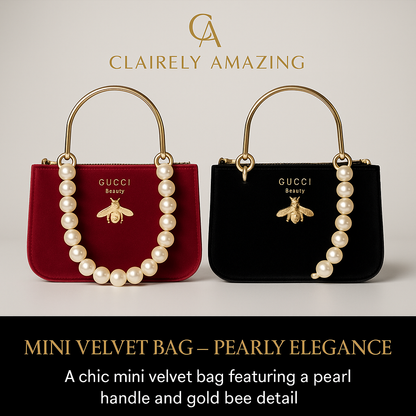 Mini Velvet Pearl Handle Bag (GWP Product)