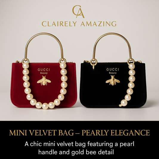 Mini Velvet Pearl Handle Bag (GWP Product)