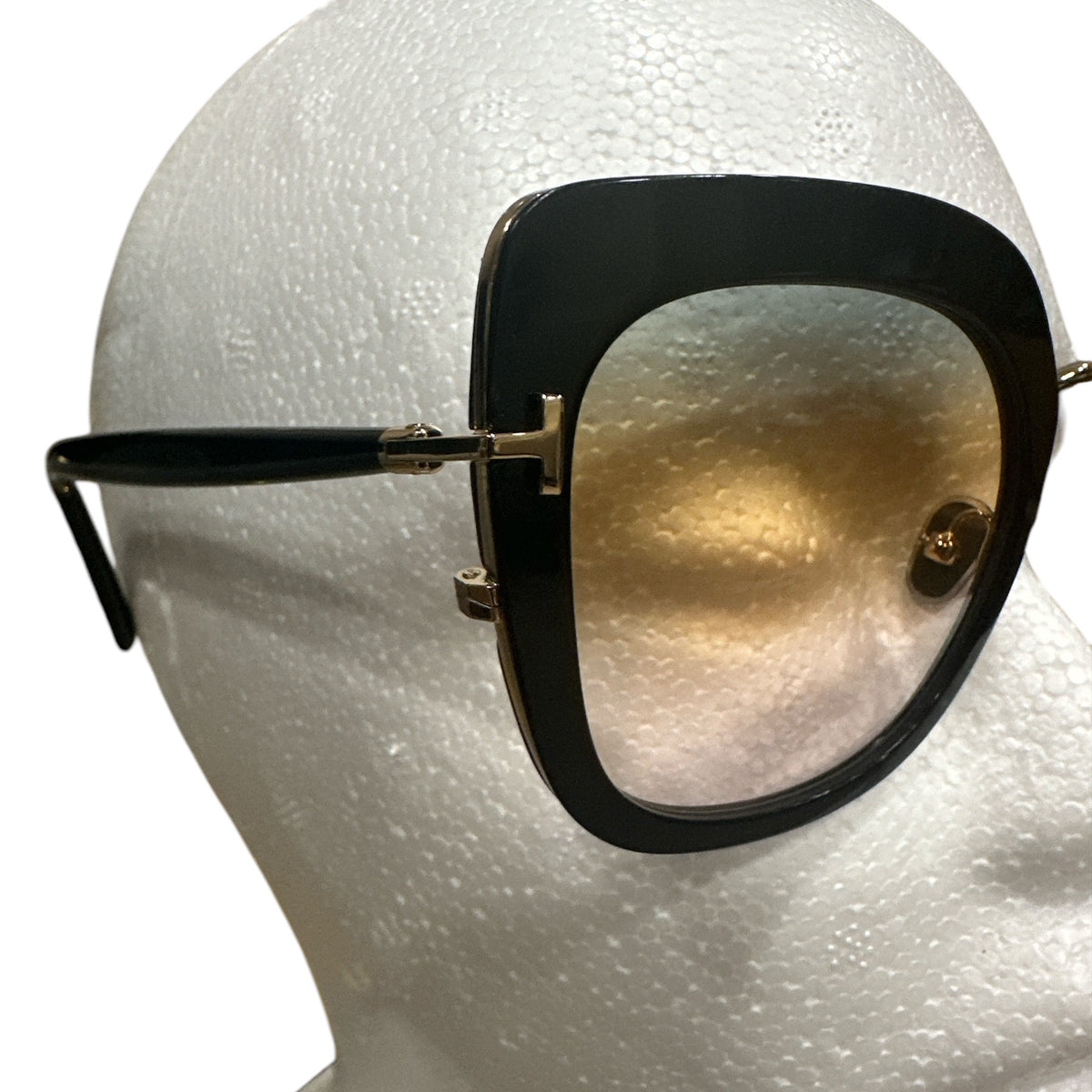 Tom Ford Virginia Women's Black/Rose Gold/Grad Smoke - Clairely Amazing