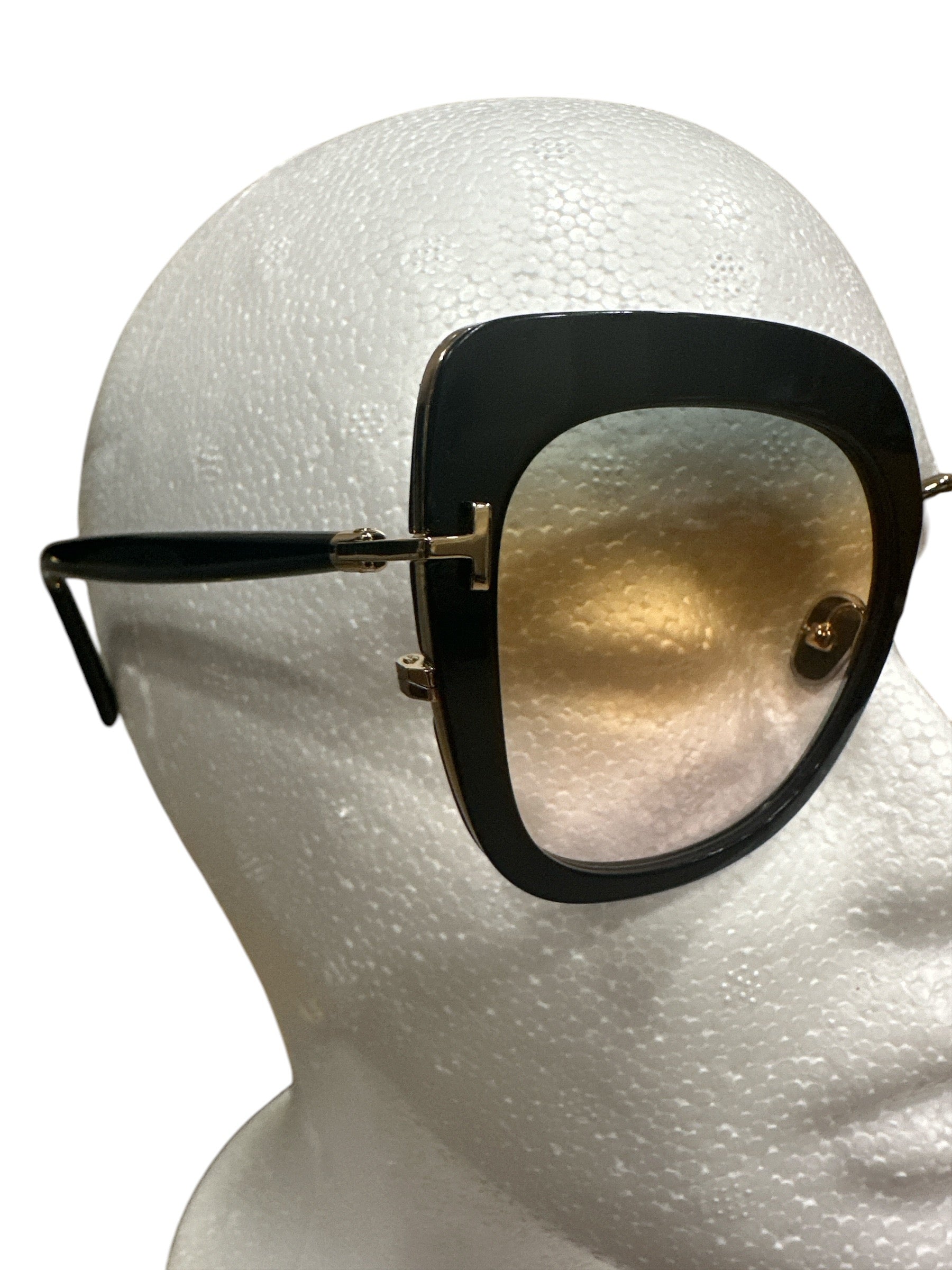 Tom Ford Virginia Women's Black/Rose Gold/Grad Smoke - Clairely Amazing