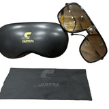 Carrera Aviator Sunglasses Black/Gold - Clairely Amazing