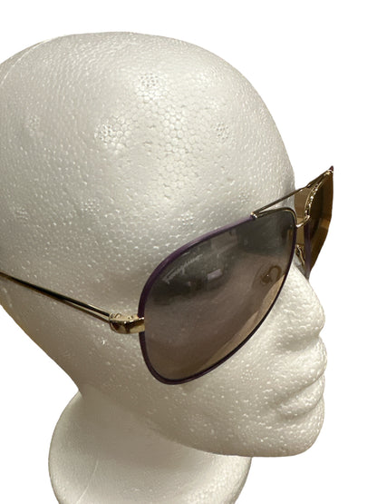Salvatore Ferragamo Purple Aviator Sunglasses - Clairely Amazing