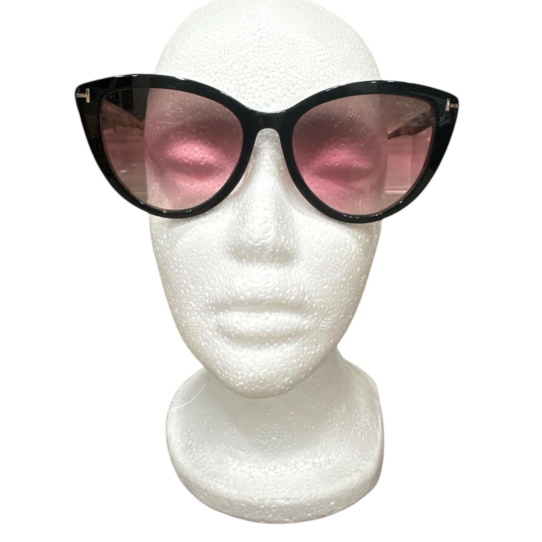 Tom Ford Isabella Women's Shiny Black/Pink Gradient Sunglasses - Clairely Amazing