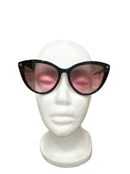Tom Ford Isabella Women's Shiny Black/Pink Gradient Sunglasses - Clairely Amazing