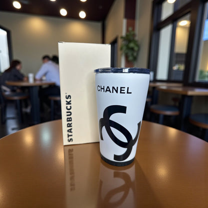 Luxe Designer-Inspired Coffee Cup (Exclusive GWP Style)