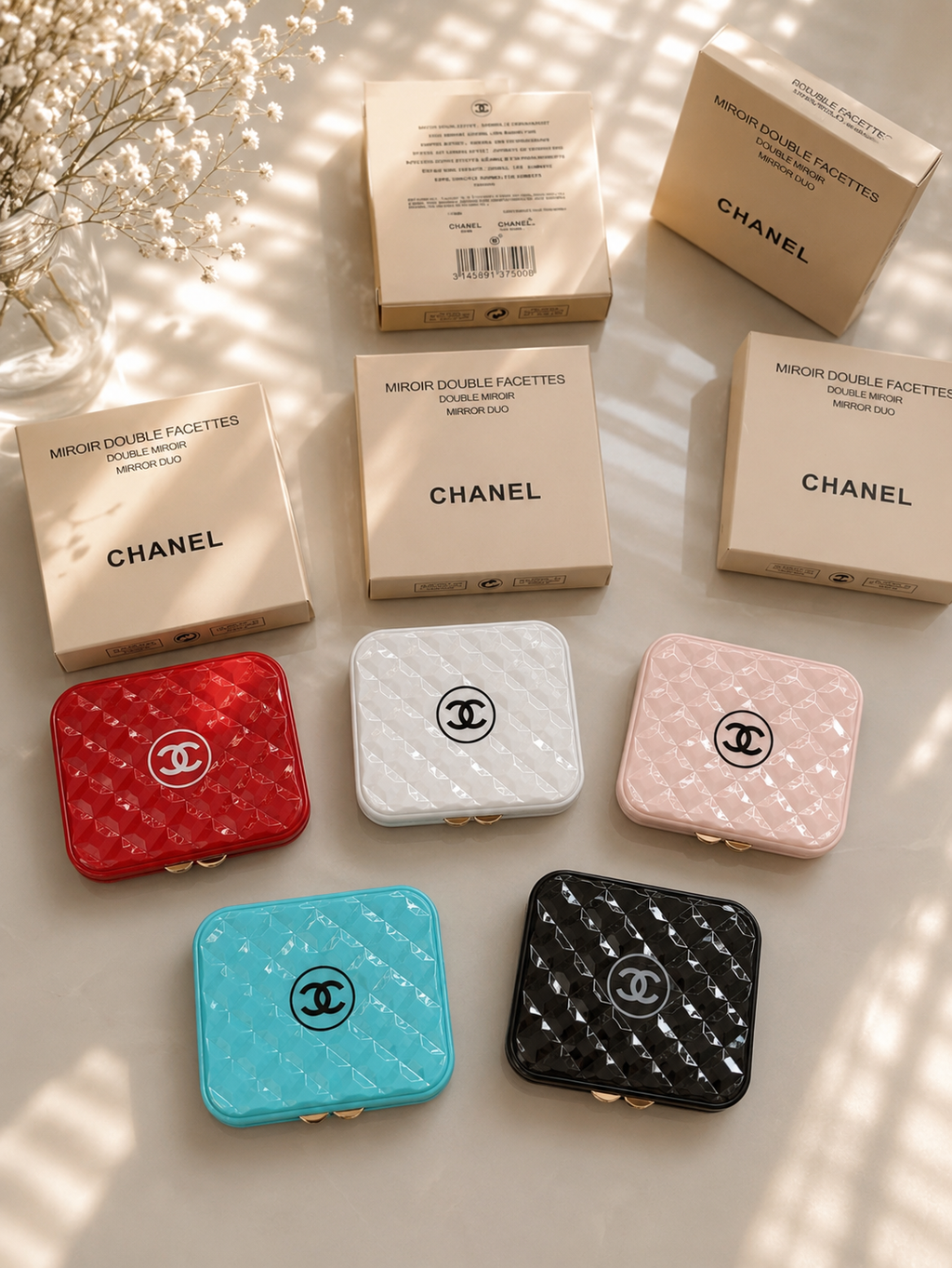 Chanel Beauty GWP Quilted Compact Mirror | Limited Edition Gift With Purchase | Multiple Colors