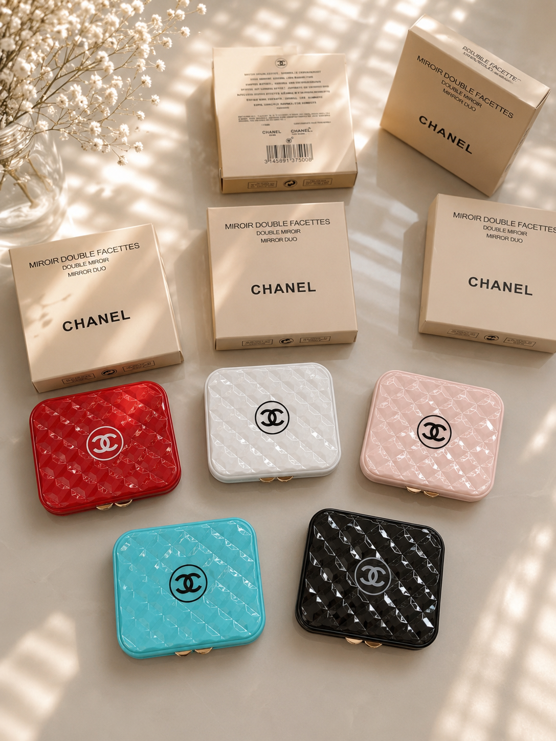 Chanel Beauty GWP Quilted Compact Mirror | Limited Edition Gift With Purchase | Multiple Colors