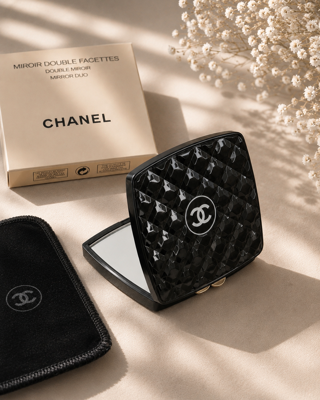 Chanel Beauty GWP Quilted Compact Mirror | Limited Edition Gift With Purchase | Multiple Colors
