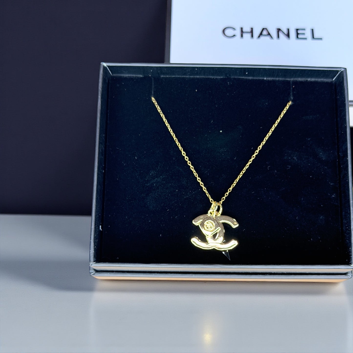 GWP Gold-Tone Double Charm Necklace