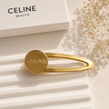 Celine Beauté GWP Gold Coin Hair Clip | Metal Hair Barrette | GWP