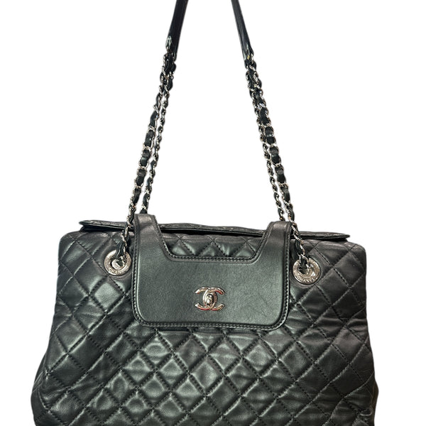 Chanel 3 Accordion Shopping Tote Quilted Lambskin - Clairely Amazing