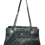 Chanel 3 Accordion Shopping Tote Quilted Lambskin - Clairely Amazing