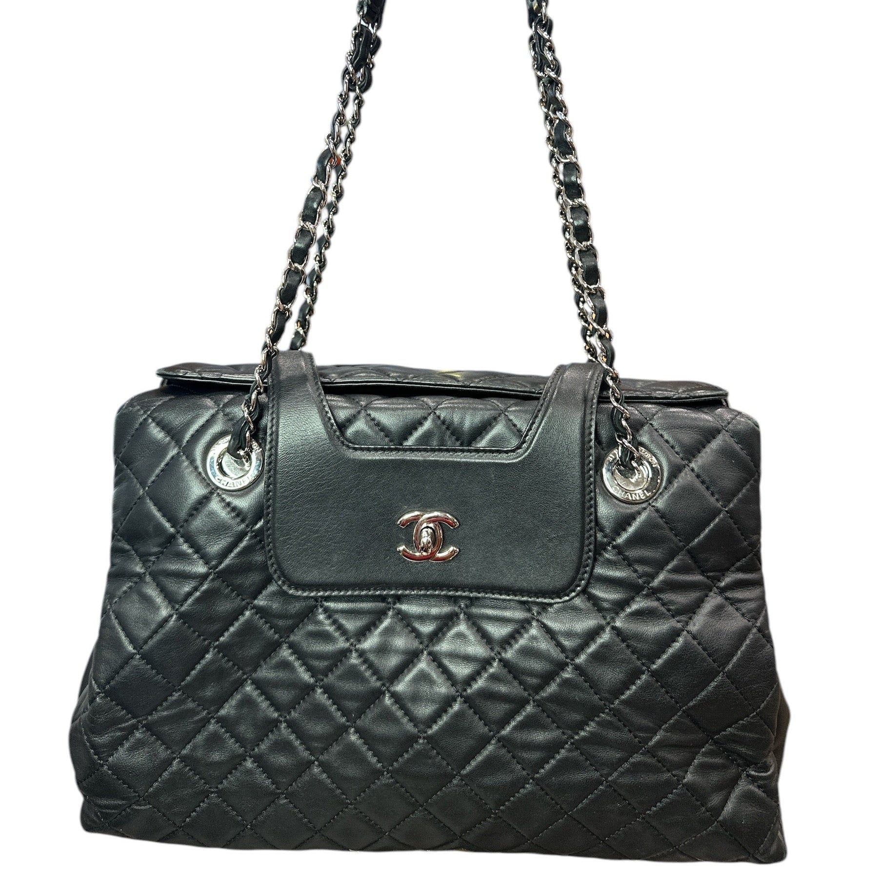 Chanel 3 Accordion Shopping Tote Quilted Lambskin - Clairely Amazing