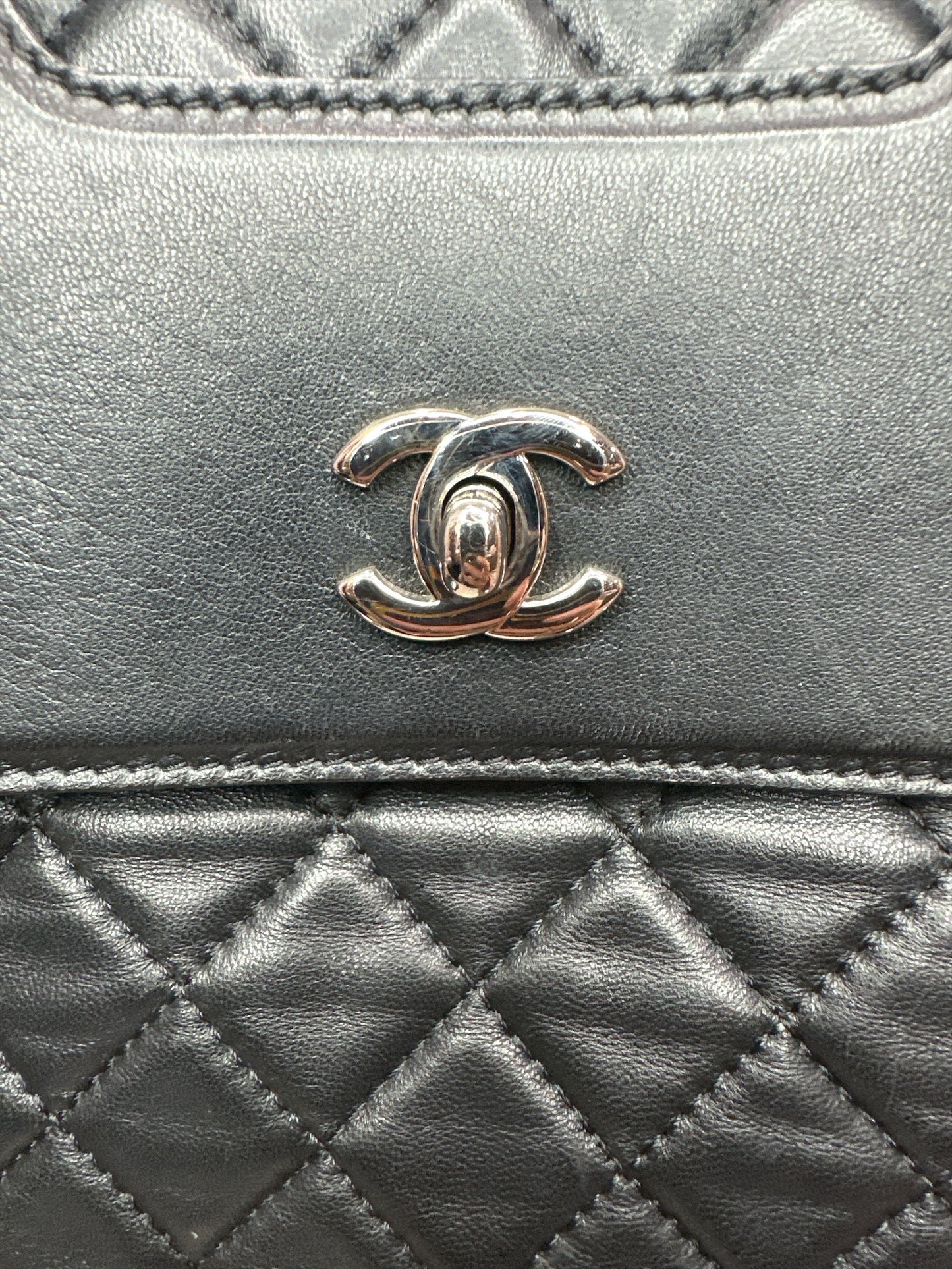 Chanel 3 Accordion Shopping Tote Quilted Lambskin - Clairely Amazing