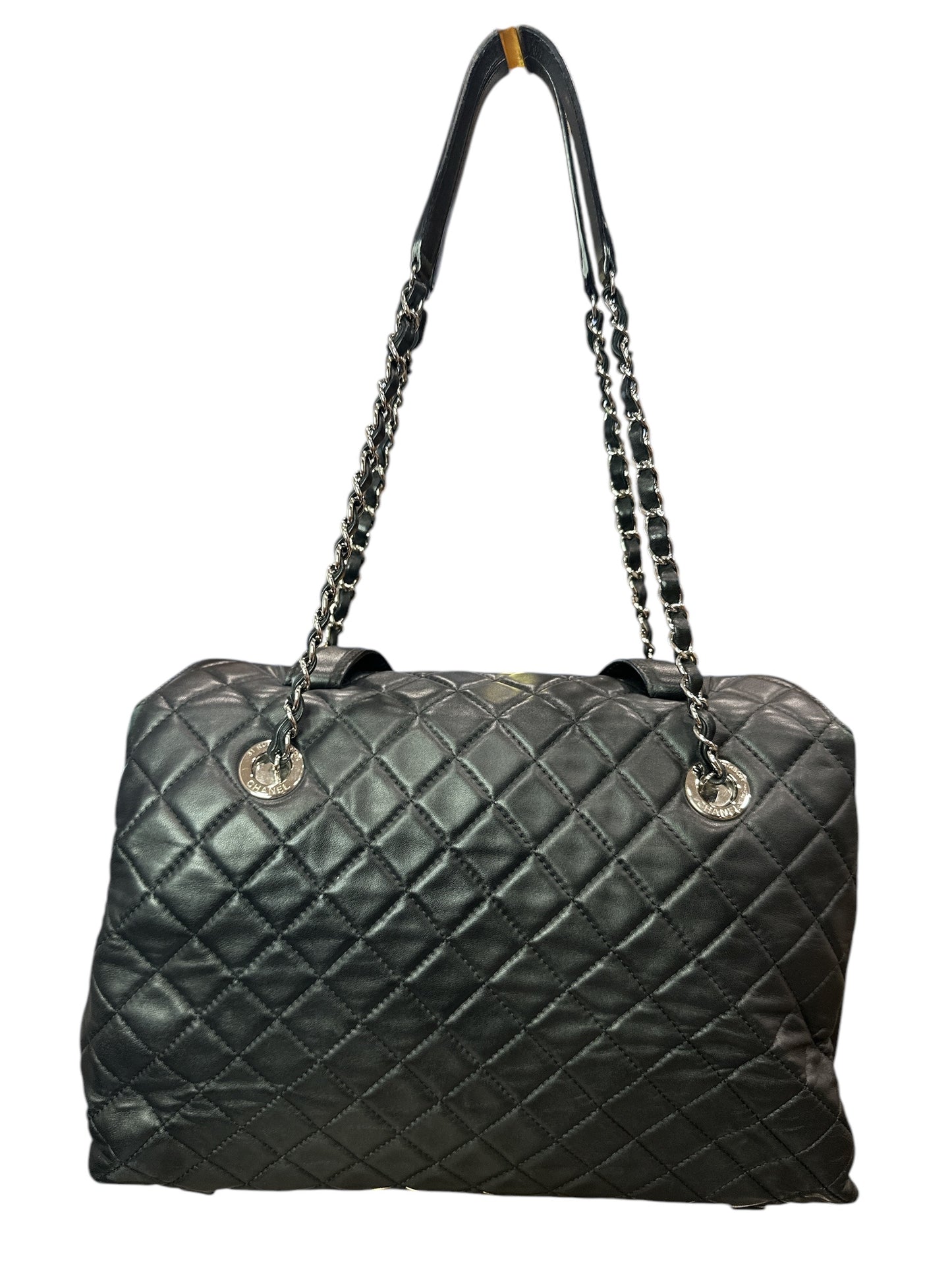 Chanel 3 Accordion Shopping Tote Quilted Lambskin - Clairely Amazing