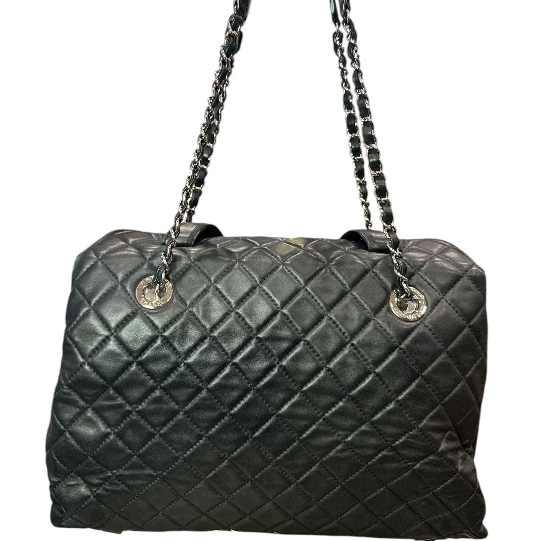 Chanel 3 Accordion Shopping Tote Quilted Lambskin - Clairely Amazing