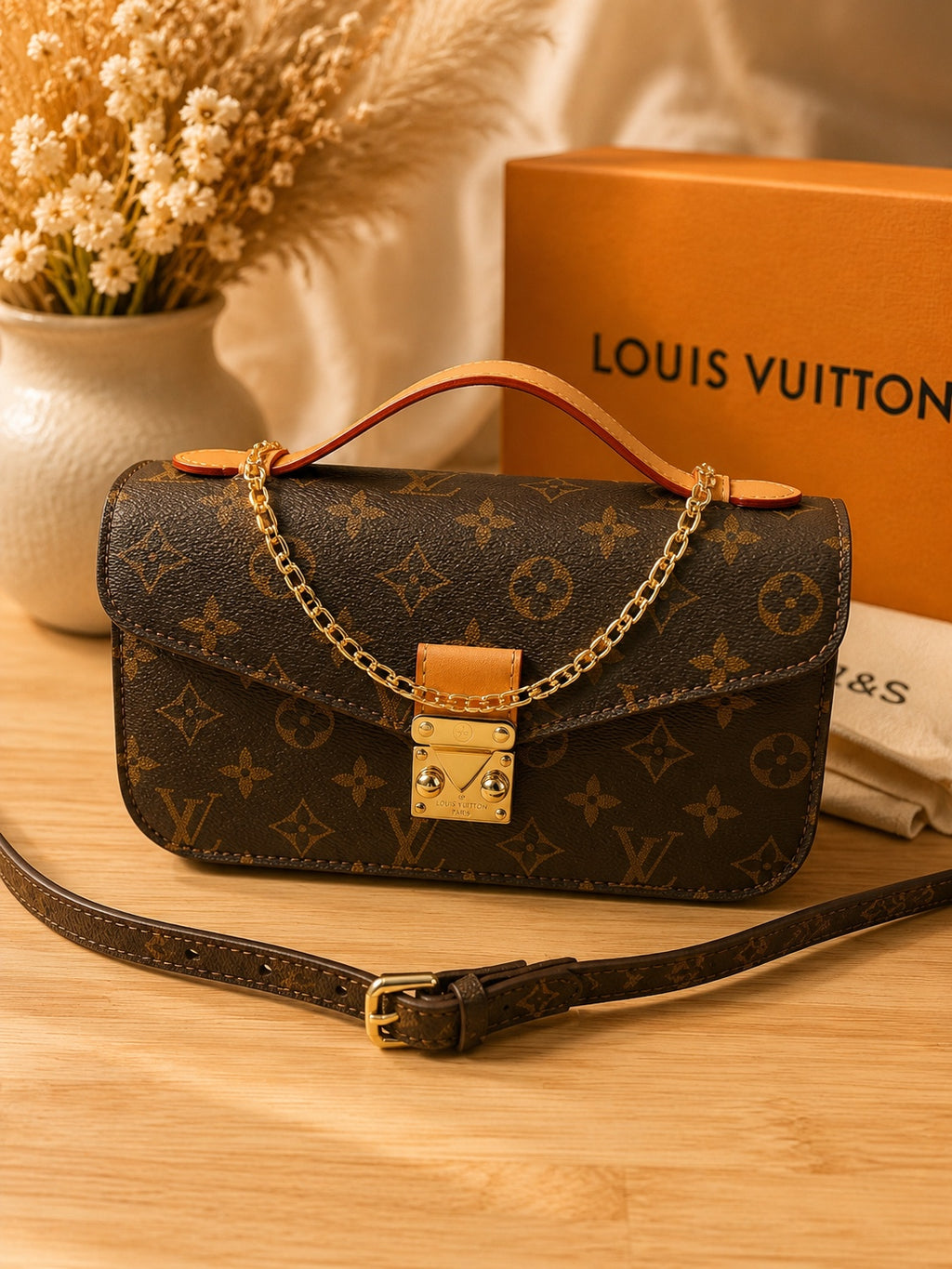 Elegant Top Handle Convertible Shoulder Bag