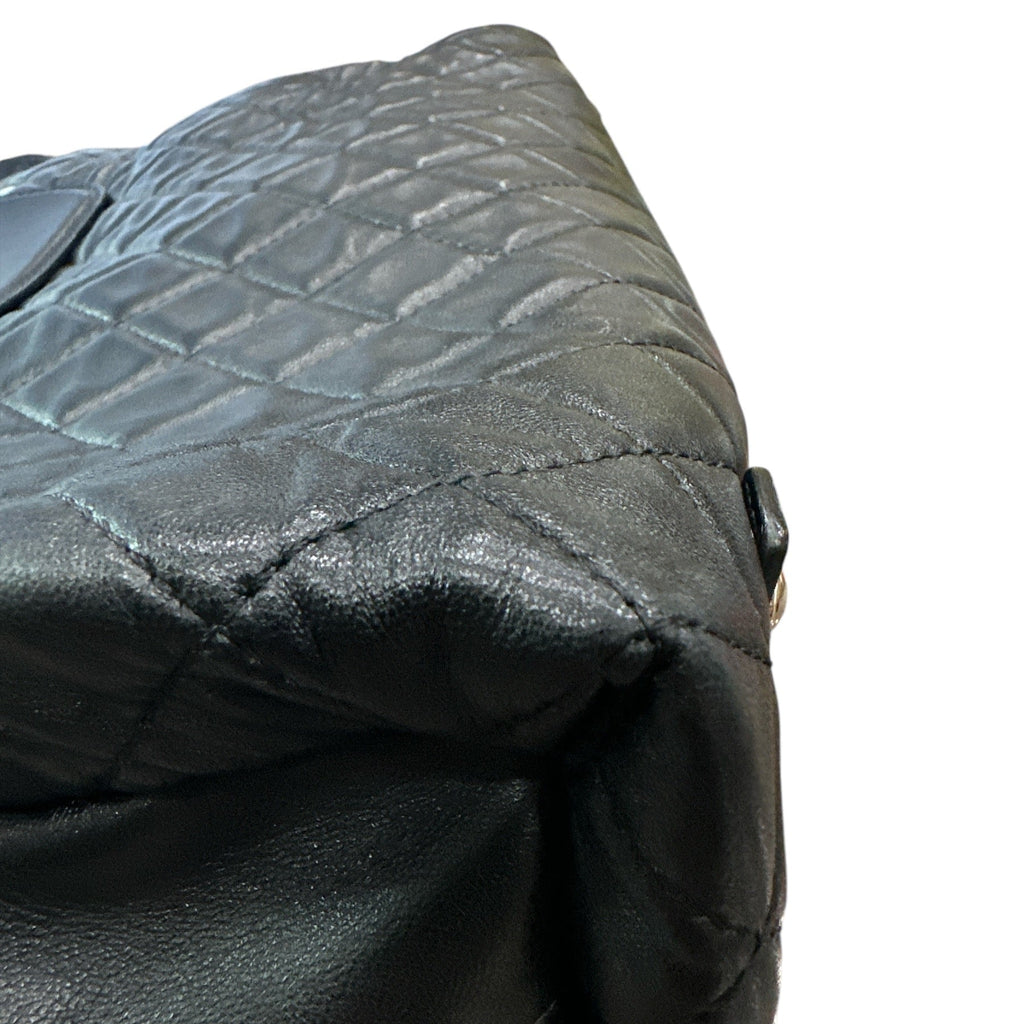 Chanel 3 Accordion Shopping Tote Quilted Lambskin - Clairely Amazing