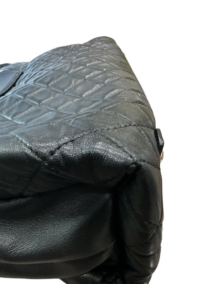 Chanel 3 Accordion Shopping Tote Quilted Lambskin - Clairely Amazing